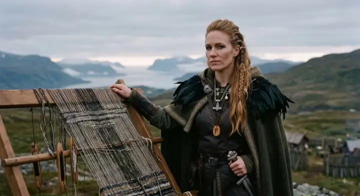 Freyja's painting: the weaver