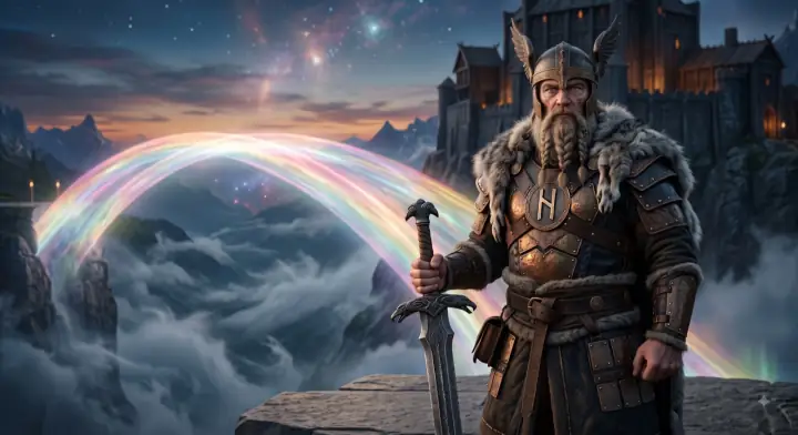 Heimdall's painting: the watchman of the bridge